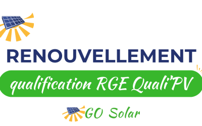 Renouvellement qualification RGE Quali’PV 2026